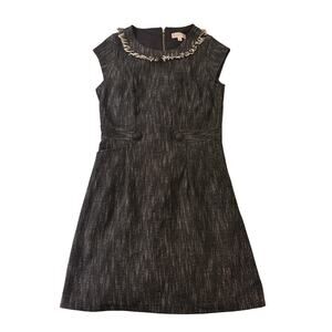 Nanette Lepore Tweed Sleeveless Dress – Size 10, Black & White